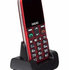 EVOLVEO EasyPhone XG, mobilní telefon pro seniory s nabíjecím stojánkem (červená barva)