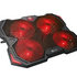 Chladiaca podložka Chladící podložka C-TECH Zefyros (GCP-01R), casual gaming, 17,3", červené podsvícení, regulace otáče
