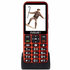 EVOLVEO EasyPhone LT, mobilní telefon pro seniory s nabíjecím stojánkem (červená barva)