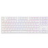 Herná klávesnica Genesis herní mechanická klávesnice THOR 404/RGB/Gateron Yellow Pro/Drátová USB/US layout/Bílá