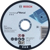 BOSCH rovný řezací kotouč Standard for Metal, A 60 T BF, 125 mm, 22,23 mm, 1 mm