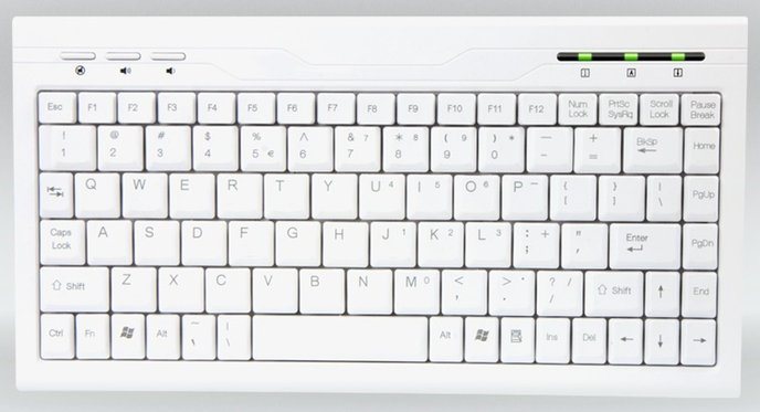 Klávesnica EXACTGAME AMEI Keyboard AM-K2001W CZECH Slim Mini Multimedia