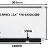 SIL LCD PANEL 15,6" FHD 1920x1080 30PIN MATNÝ IPS / ÚCHYTY NAHOŘE A DOLE