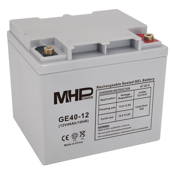 CARSPA MHPower GE40-12 Gelový akumulátor 12V/40Ah