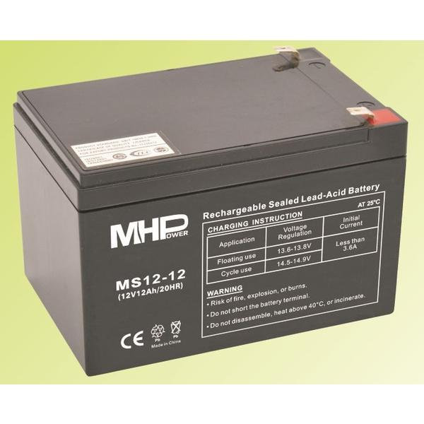 CARSPA Pb akumulátor MHPower VRLA AGM 12V/12Ah (MS12-12)