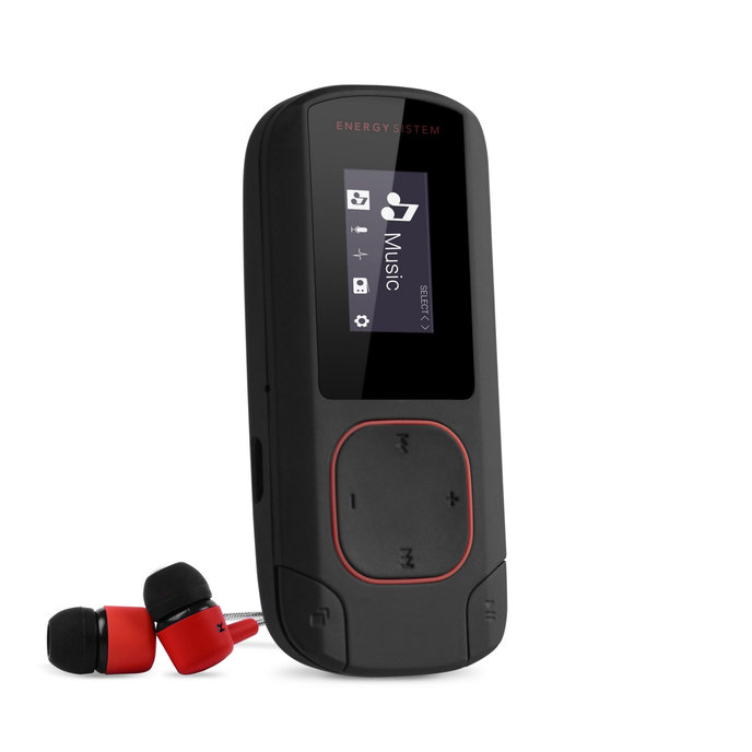 PIONEER Energy Sistem MP3 Clip Bluetooth Coral MP3 přehrávač s Bluetooth, mikro SD, MP3, WMA, WAV, FLAC, FM