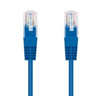 Kabel C-TECH patchcord Cat5e, UTP, modrý, 3m